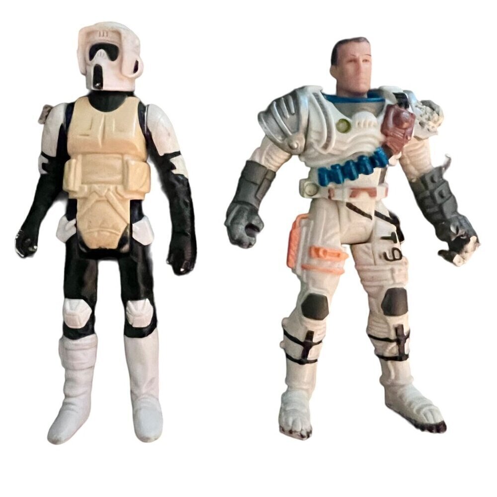 Vintage 1983+ Kenner Star Wars Action Figure Lot LFL Biker Scout Stormtrooper Kl - Picture 5 of 16
